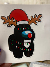 Load image into Gallery viewer, Sticker 26K Among Us Black for Christmas