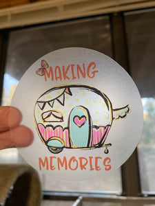 Sticker | 36M | Making Memories | Waterproof Vinyl Sticker | White | Clear | Permanent | Removable | Window Cling | Glitter | Holographic