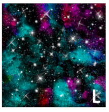 Load image into Gallery viewer, Printed Adhesive Vinyl PINK GALAXY 12 x 12 inch sheet
