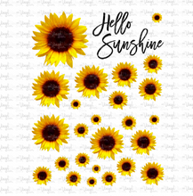 Load image into Gallery viewer, Waterslide Sheet WHOLE REALISTIC SUNFLOWERS Various Sizes