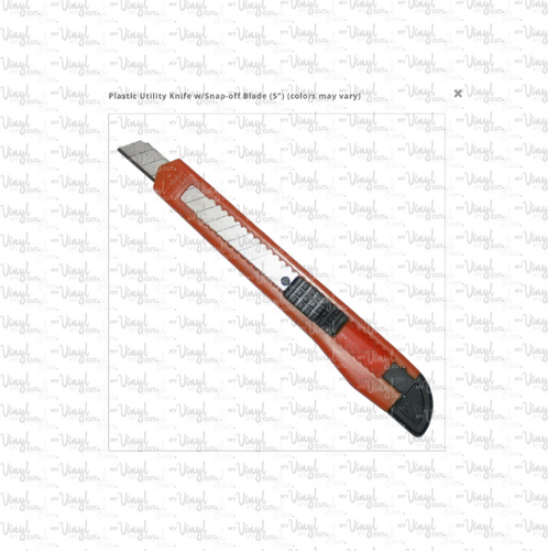 Plastic Utility Knife w/Snap-off Blade (5