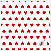 Load image into Gallery viewer, Printed Adhesive Vinyl QUEEN OF HEARTS Patterned Vinyl 12 x 12 inch sheet