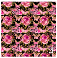 Load image into Gallery viewer, Printed Heat Transfer Vinyl HTV PAINTED BUTTERFLIES Pattern 12 x 12 inch sheet