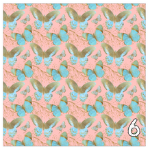 Load image into Gallery viewer, Printed Heat Transfer Vinyl HTV PAINTED BUTTERFLIES Pattern 12 x 12 inch sheet
