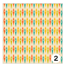Load image into Gallery viewer, Printed Adhesive Vinyl MID CENTURY RETRO Patterns 12 x 12 inch sheet