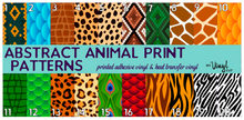Load image into Gallery viewer, Printed Heat Transfer Vinyl HTV ABSTRACT ANIMAL Print
