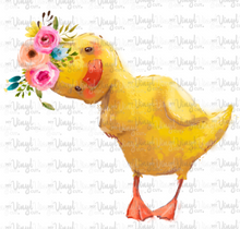 Load image into Gallery viewer, Waterslide Decal Duckling with Flowers