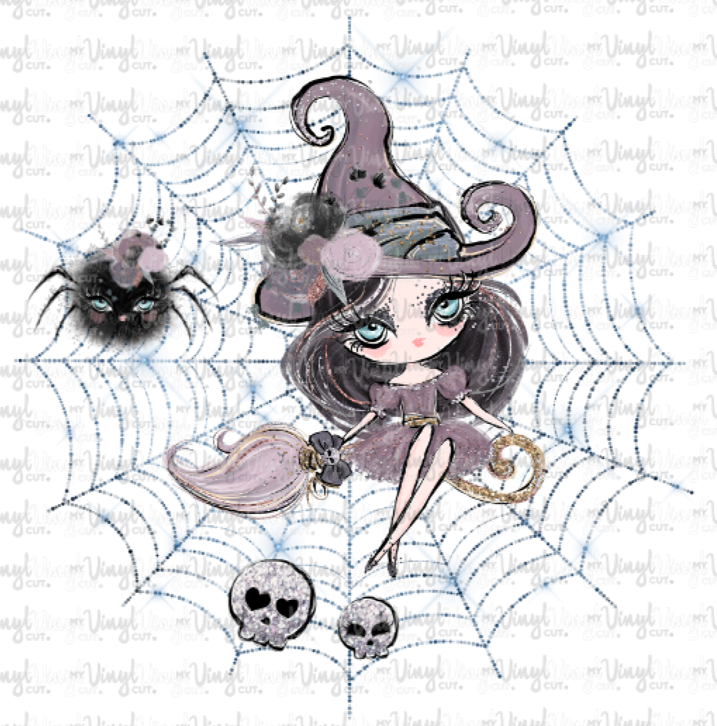 Waterslide Decal Halloween With Spiderweb