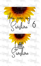 Load image into Gallery viewer, Waterslide Decal You are my Sunshine/Little Sunshine Choose one