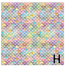 Load image into Gallery viewer, Printed HTV MULTICOLOR MERMAID SCALES Pattern 12 x 12 inch sheets