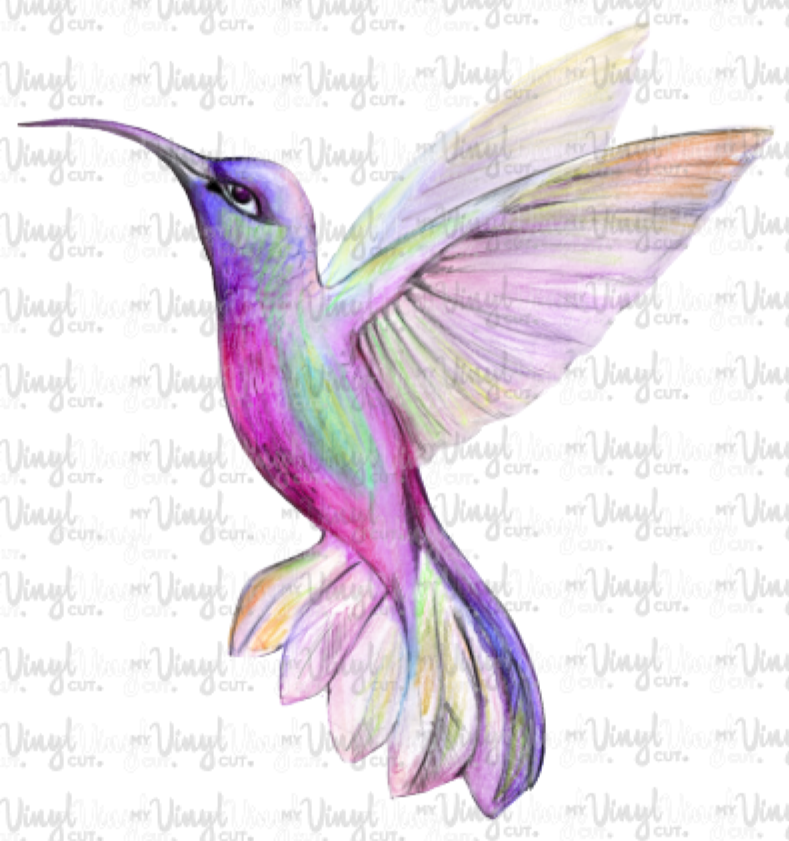 Waterslide Decal Pretty Hummingbird