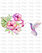 Load image into Gallery viewer, Waterslide Decal 49E Hummingbird with Flowers