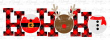 Load image into Gallery viewer, Sublimation Transfer Ho Ho Ho Rudolph Santa