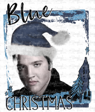 Load image into Gallery viewer, Sublimation Transfer Blue Christmas