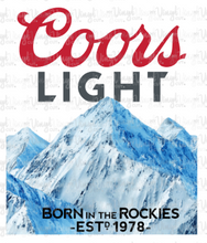 Load image into Gallery viewer, Digital Download Coors Light Beer Label JPG and PNG files