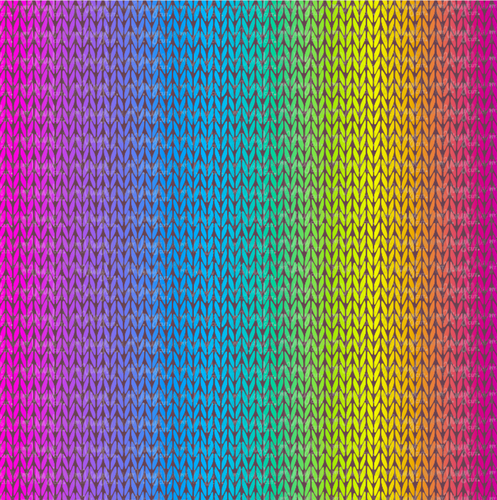 Printed Adhesive Vinyl Rainbow Fabric Pattern 12 x 12 inch sheet