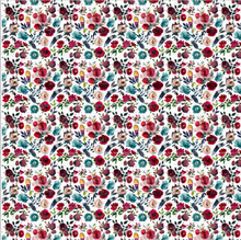 Load image into Gallery viewer, Printed Adhesive Vinyl Feathers and Flowers Pattern 12 x 12 inch sheet
