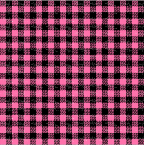 Printed Vinyl & HTV PINK AND BLACK BUFFALO PLAID