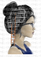 Load image into Gallery viewer, Sublimation Transfer Woman who loves books