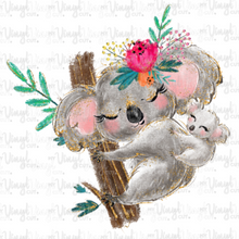Load image into Gallery viewer, Waterslide Decal Mama and Baby Koala