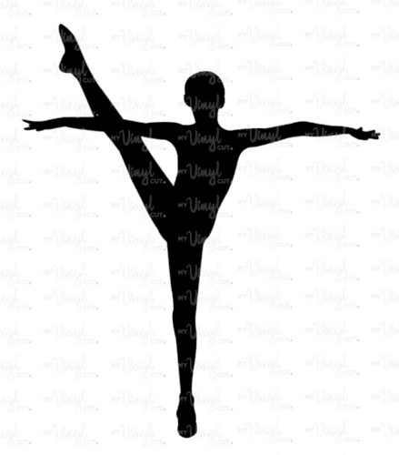 Vinyl Decal Male Ballet Jazz Dancer Cheerleader