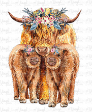 Load image into Gallery viewer, Waterslide Decal 39M Highlands Cow with Calves