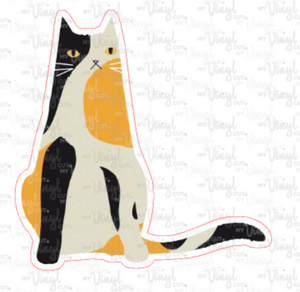 Sticker Calico Cat