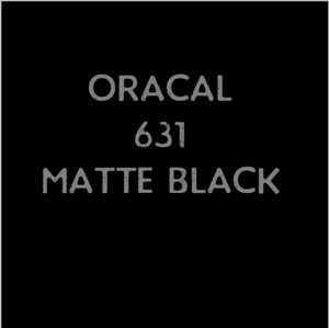 Oracal 631 Matte Black 12 x 12 inch sheet (removable adhesive)