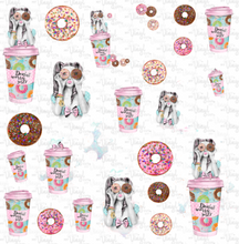 Load image into Gallery viewer, Waterslide Sheet Donut Worry 9 inch sheet