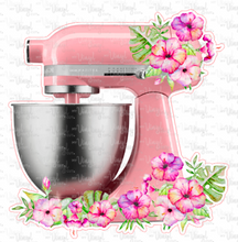 Load image into Gallery viewer, HTV Transfer K4 Pink Kitchen Mixer with Flowers