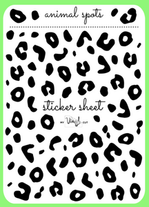 Sticker Sheet 16 Set of little planner stickers Animal Print
