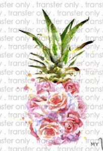 Sticker 17E Pink Rose Pineapple