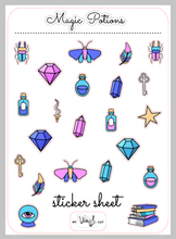 Load image into Gallery viewer, Sticker Sheet 26 Set of little planner stickers Magic Potions