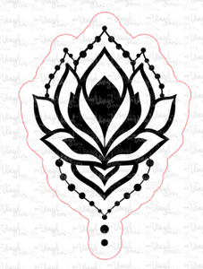 Sticker 7L Yoga Element Lotus Flower
