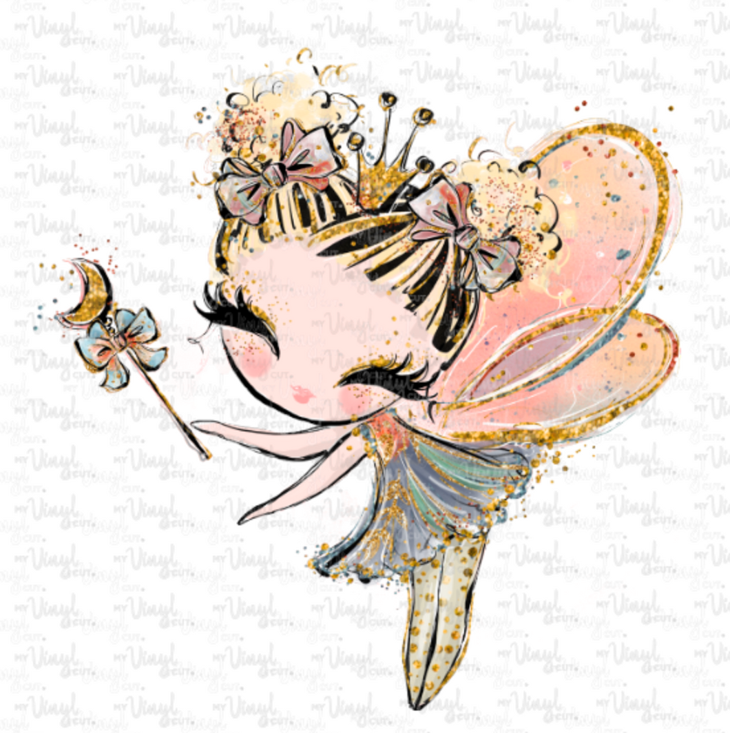 Waterslide Decal 11B (#2) Fall Fairy with Yellow Hair