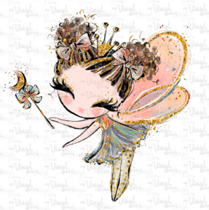 Waterslide Decal 11A (#2) Fall Fairy with Brown Hair