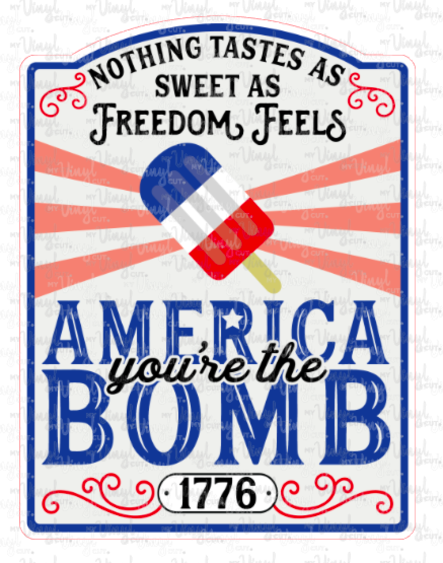 Sticker 9P America, You're the Bomb