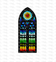 Load image into Gallery viewer, Waterslide Decal Church Window Curved Top