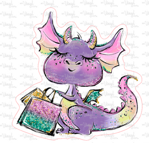 Sticker 14D Dragon Shopping