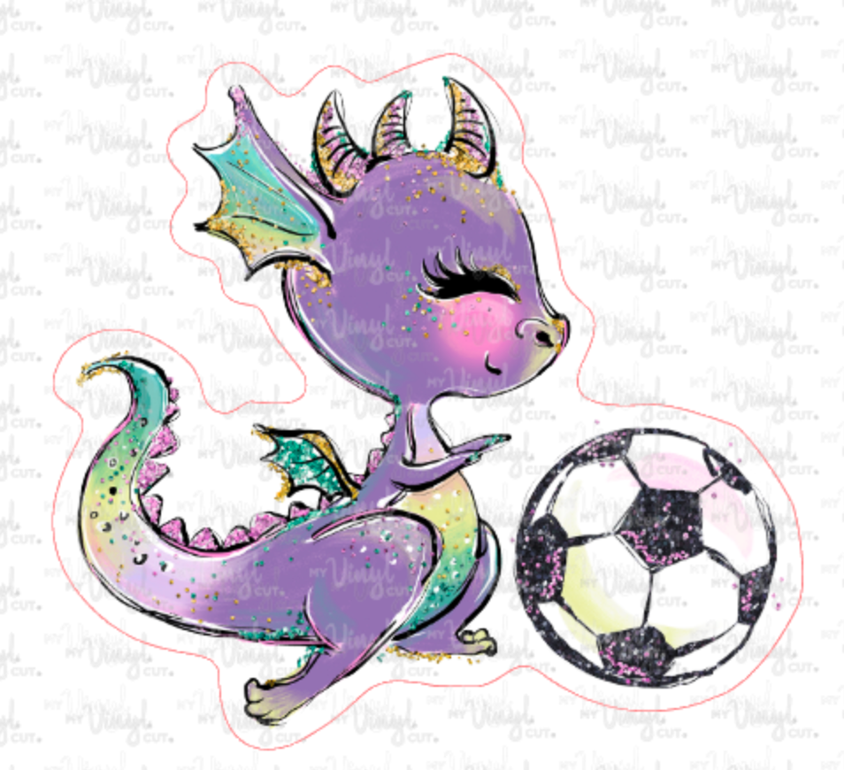Sticker 14A Dragon Soccer Ball