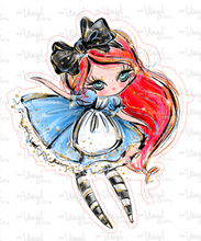 Load image into Gallery viewer, Sticker 21C Alice in Wonderland Red Hair