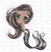 Load image into Gallery viewer, Sticker 19E Halloween Mermaid Dark Skin