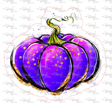 Load image into Gallery viewer, Sticker 23O Halloween Purple Pumpkin