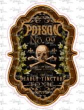 Load image into Gallery viewer, Sticker 25A Vintage Poison Label Apothecary