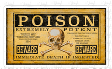 Load image into Gallery viewer, Sticker 25F Vintage Rectangle Poison Label