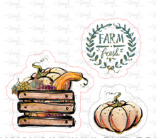 Load image into Gallery viewer, Sticker 28J Fall Market Fruit and Vegetable Crate