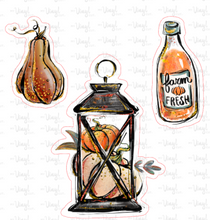 Load image into Gallery viewer, Sticker 28L Fall Market Lantern Pumpkin Juice Gourd