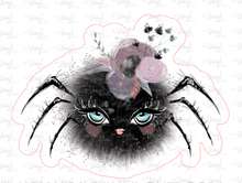 Load image into Gallery viewer, Sticker | 20E Halloween Spider | Waterproof Vinyl Sticker | White | Clear | Permanent | Removable | Window Cling | Glitter | Holographic