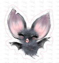 Load image into Gallery viewer, Sticker | 20H Halloween Bat | Waterproof Vinyl Sticker | White | Clear | Permanent | Removable | Window Cling | Glitter | Holographic