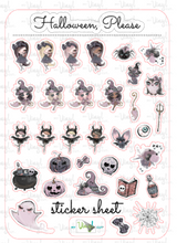 Load image into Gallery viewer, Sticker Sheet 44 Set of little planner stickers Halloween, Please